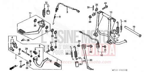 PANNEAU/BEQUILLE ST1100L de 1990